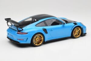 Porsche 911 991.2 GT3 RS Weissach Package ブルー & ゴールドホイール Minichamps 1:18 153068232 メタル - 画像 2/6