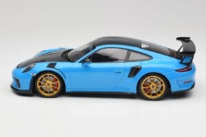 Porsche 911 991.2 GT3 RS Weissach Package ブルー & ゴールドホイール Minichamps 1:18 153068232 メタル - 画像 3/6
