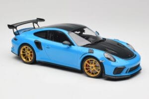 Porsche 911 991.2 GT3 RS Weissach Package ブルー & ゴールドホイール Minichamps 1:18 153068232 メタル - 画像 4/6