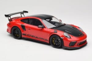 Porsche 911 991.2 GT3 RS Weissach Package Guards Red ブラックホイール Minichamps 1:18 153068223 メタル - 画像 4/6