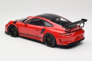 Porsche 911 991.2 GT3 RS Weissach Package Guards Red ブラックホイール Minichamps 1:18 153068223 メタル - 画像 5/6