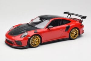 Porsche 911 991.2 GT3 RS Weissach Package Guards Red ゴールドマグネシウムホイール Minichamps 1:18 153068236 メタル