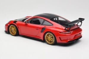 Porsche 911 991.2 GT3 RS Weissach Package Guards Red ゴールドマグネシウムホイール Minichamps 1:18 153068236 メタル - 画像 5/6