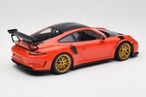 Porsche 911 991.2 GT3 RS Weissach Package Lava Orange ゴールドマグネシウムホイール Minichamps 1:18 153068227 メタル - 画像 2/6