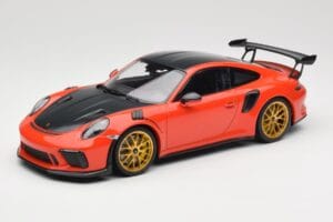Porsche 911 991.2 GT3 RS Weissach Package Lava Orange ゴールドマグネシウムホイール Minichamps 1:18 153068227 メタル
