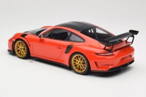 Porsche 911 991.2 GT3 RS Weissach Package Lava Orange ゴールドマグネシウムホイール Minichamps 1:18 153068227 メタル - 画像 5/6