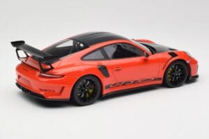 Porsche 911 991.2 GT3 RS Weissach Package Lava Orange Wording ブラックマグネシウムホイール Minichamps 1:18 153068226 メタル - 画像 2/6