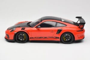 Porsche 911 991.2 GT3 RS Weissach Package Lava Orange Wording ブラックマグネシウムホイール Minichamps 1:18 153068226 メタル - 画像 3/6