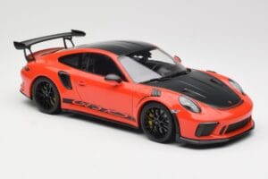 Porsche 911 991.2 GT3 RS Weissach Package Lava Orange Wording ブラックマグネシウムホイール Minichamps 1:18 153068226 メタル - 画像 4/6