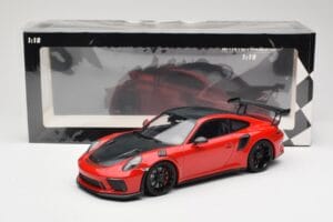 Porsche 911 991.2 GT3 RS Weissach Package レッド ブラックホイール Minichamps 1:18 155068230 メタル - 画像 6/6