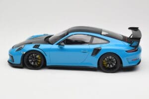 Porsche 911 991.2 GT3 RS Weissach Package Shark Blue ブラックマグネシウムホイール Minichamps 1:18 153068224 メタル - 画像 3/6