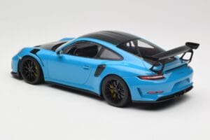 Porsche 911 991.2 GT3 RS Weissach Package Shark Blue ブラックマグネシウムホイール Minichamps 1:18 153068224 メタル - 画像 5/6