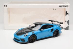 Porsche 911 991.2 GT3 RS Weissach Package Shark Blue ブラックマグネシウムホイール Minichamps 1:18 153068224 メタル - 画像 6/6