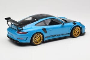 Porsche 911 991.2 GT3 RS Weissach Package Shark Blue Wording ゴールドマグネシウムホイール Minichamps 1:18 153068237 メタル - 画像 2/6