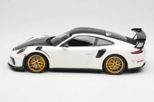 Porsche 911 991.2 GT3 RS Weissach Package ホワイト ゴールドマグネシウムホイール Minichamps 1:18 153068238 メタル - 画像 3/6