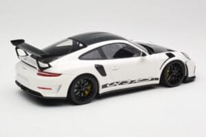 Porsche 911 991.2 GT3 RS Weissach Package ホワイト Wording ブラックマグネシウムホイール Minichamps 1:18 153068225 メタル - 画像 2/6