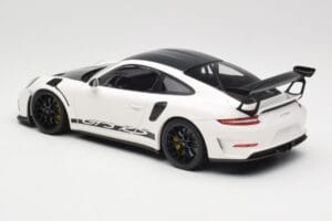 Porsche 911 991.2 GT3 RS Weissach Package ホワイト Wording ブラックマグネシウムホイール Minichamps 1:18 153068225 メタル - 画像 5/6