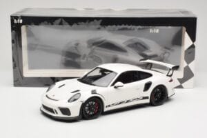 Porsche 911 991.2 GT3 RS ホワイト ブラックホイール Minichamps 1:18 155068224 メタル - 画像 6/6