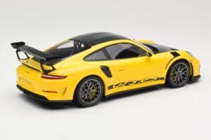 Porsche 911 991.2 GT3 RS イエロー Weissach Package Platinum Wheels Minichamps 1:18 155068221 メタル - 画像 2/6