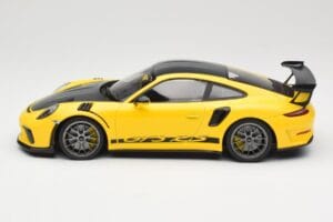 Porsche 911 991.2 GT3 RS イエロー Weissach Package Platinum Wheels Minichamps 1:18 155068221 メタル - 画像 3/6