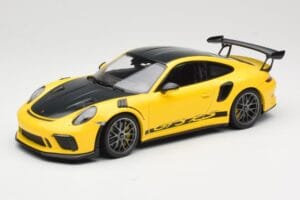 Porsche 911 991.2 GT3 RS イエロー Weissach Package Platinum Wheels Minichamps 1:18 155068221 メタル