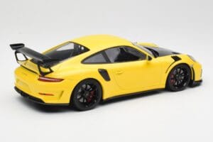 Porsche 911 991.2 GT3 RS イエロー ブラックホイール Minichamps 1:18 155068231 メタル - 画像 2/6