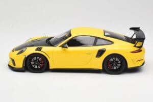 Porsche 911 991.2 GT3 RS イエロー ブラックホイール Minichamps 1:18 155068231 メタル - 画像 3/6