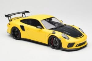 Porsche 911 991.2 GT3 RS イエロー ブラックホイール Minichamps 1:18 155068231 メタル - 画像 4/6