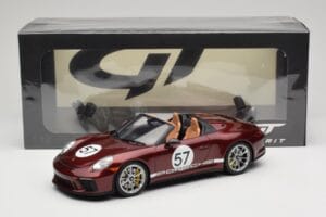 Porsche 911 991.2 Speedster Heritage Edition Cherry Metallic GT Spirit 1:18 GT929 レジン - 画像 6/6