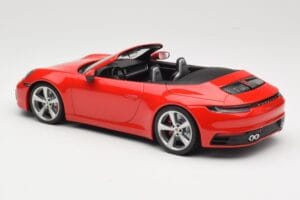 Porsche 911 992 Carrera 4S カブリオレ レッド Minichamps 1:18 155067331 メタル - 画像 5/6