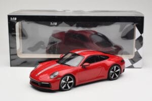 Porsche 911 992 Carrera 4S Carmine Red Minichamps 1:18 155067326 メタル - 画像 6/6