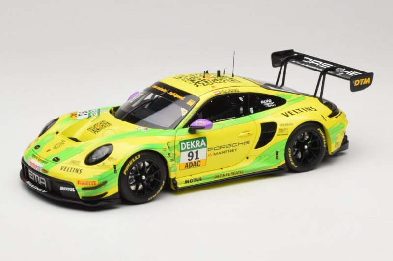 Porsche 911 GT3 R #91 T. Preining Manthey EMA DTM Hockenheim Champion 2023 Minichamps 1:18 MG-M-911-DTM-n91-23-1801 メタル