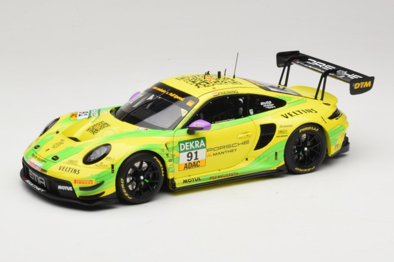 Porsche 911 GT3 R #91 T. Preining Manthey EMA DTM Norisring Winner 2023 Minichamps 1:18 MG-M-911-DTM-n91-23-1802 メタル