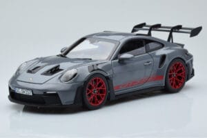 Porsche 911 992 GT3 RS アークティックグレー パイロレッド Norev 1:18 187350 メタル