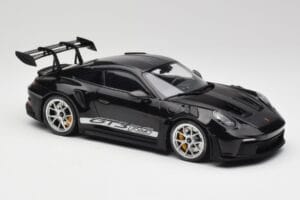 Porsche 911 992 GT3 RS ブラック シルバーホイール Minichamps 1:18 155062231 メタル - 画像 4/6