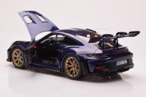 Porsche 911 992 GT3 RS ゲンチアンブルー メタリック Norev 1:18 187363 メタル - 画像 5/8