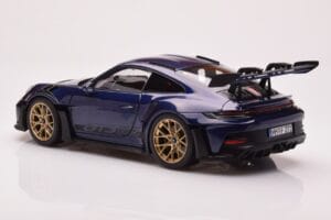 Porsche 911 992 GT3 RS ゲンチアンブルー メタリック Norev 1:18 187363 メタル - 画像 7/8