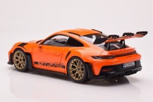 Porsche 911 992 GT3 RS ガルフ オレンジ Norev 1:18 187360 メタル - 画像 7/8