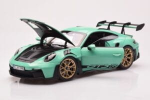 Porsche 911 992 GT3 RS ミントグリーン Norev 1:18 187362 メタル - 画像 2/8