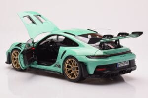 Porsche 911 992 GT3 RS ミントグリーン Norev 1:18 187362 メタル - 画像 5/8