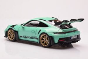 Porsche 911 992 GT3 RS ミントグリーン Norev 1:18 187362 メタル - 画像 7/8