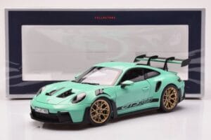 Porsche 911 992 GT3 RS ミントグリーン Norev 1:18 187362 メタル - 画像 8/8