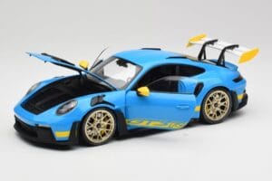 Porsche 911 992 GT3 RS シャークブルー & イエロー Decor Concept Minichamps 1:18 911992001 メタル - 画像 2/8