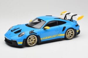 Porsche 911 992 GT3 RS シャークブルー & イエロー Decor Concept Minichamps 1:18 911992001 メタル