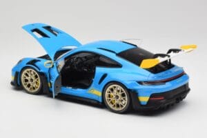 Porsche 911 992 GT3 RS シャークブルー & イエロー Decor Concept Minichamps 1:18 911992001 メタル - 画像 5/8