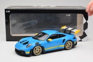 Porsche 911 992 GT3 RS シャークブルー & イエロー Decor Concept Minichamps 1:18 911992001 メタル - 画像 8/8