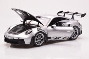 Porsche 911 992 GT3 RS シルバー メタリック Norev 1:18 187357 メタル - 画像 2/8
