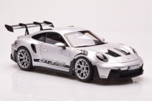 Porsche 911 992 GT3 RS シルバー メタリック Norev 1:18 187357 メタル - 画像 6/8