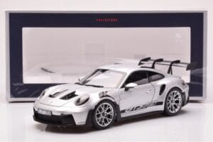 Porsche 911 992 GT3 RS シルバー メタリック Norev 1:18 187357 メタル - 画像 8/8