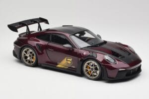 Porsche 911 992 GT3 RS ウルトラバイオレット & シルバーホイール Minichamps 1:18 110062029 メタル - 画像 6/8